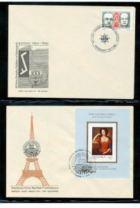 POLAND 1982 Covers FDC Military Sheets Antiques Air(Appx 35)(NT 8266