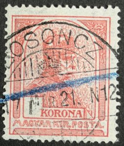 Hungary, 1913-1916, SC#101, Franz Josef I, Used, F, HR