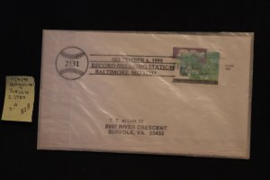 Scott US 2980 on cover Baltimore MD to Suffolk VA (#828)
