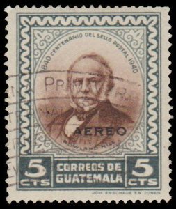 GUATEMALA STAMP 1946 SCOTT # C140. USED. # 11