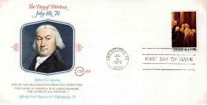 USA 1976 FDC Sc 1694 Livingston Fleetwood Cachet First Day Cover Bicentennial