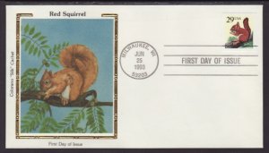 US 2489 Red Squirrel Colorano U/A FDC