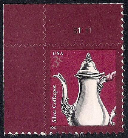 Silver Coffeepot Stamp