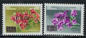 Salvador C348-49 MNH 1974-76 MNH surcharges (an4443)