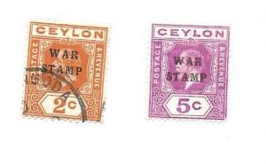 Ceylon War Stamps