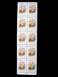 AUSTRALIA - SCOTT# 1164a - BOOKLET PANE 10 - MNH - CAT VAL $9.00