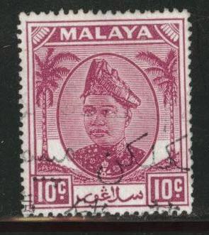 MALAYA Selangor Scott 86 used 1949 stamp