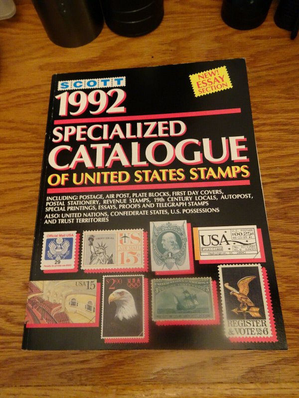 Scott 1992 Specialized Catalogue Of U.S. Stamps