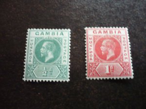 Stamps - Gambia - Scott# 70-71 - Mint Hinged Part Set of 2 Stamps
