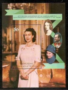 St. Vincent - Union Island 1987  Royal Ruby Wedding Elizabeth Sc 240a perfora...