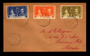 Seychelles 1937 Coronation Series FDC