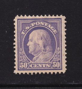 1912 Franklin 50c Sc 422 violet MHRs with original gum OG CV $250 (N3