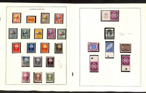 United Nations Stamp Collection on 41 Scott Specialty Pages Mint NH, 1951-1976