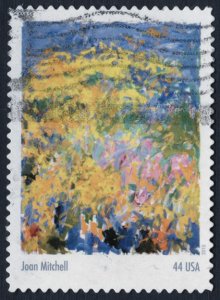 U.S. #4444h 44c Used ('La Grande Vallée 0' by Joan Mitchell)