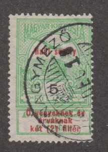 Hungary B21 Turul and St. Stephen's Crown  O/P 1914