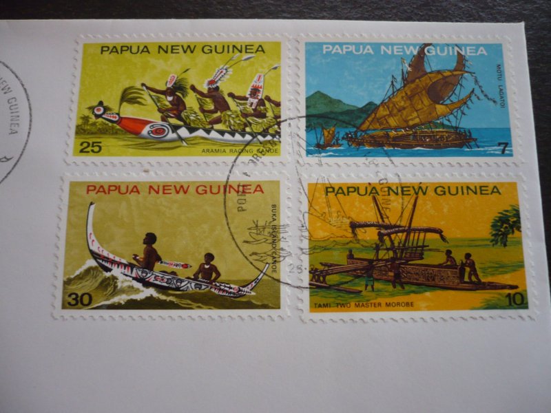 Postal History - Papua New Guinea - Scott# 406-409 - First Day Cover