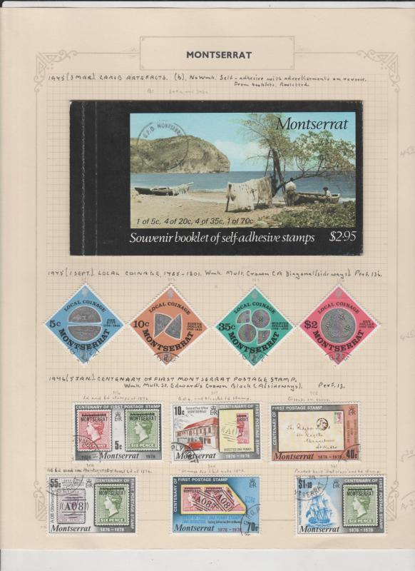 Montserrat Used Stamp Collection