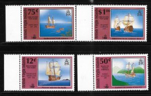 Virgin islands 1991 Ships of explorers Columbus Sc 721-724 MNH A1843