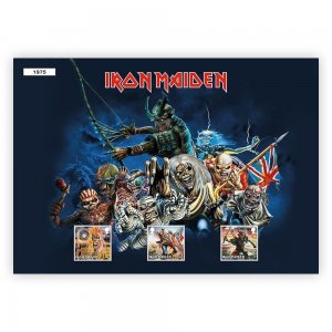 Royal Mail - Iron Maiden - Eddie - Fan Sheet of 3 stamps - MNH