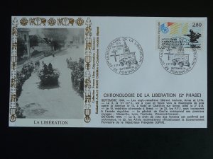 world war II ww2 WWII Liberation of Pontarlier commemorative cover France 1994