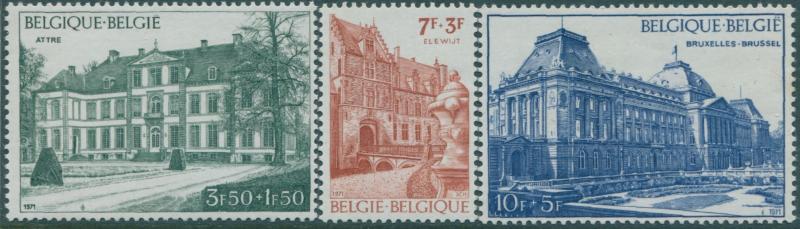 Belgium 1971 SG2245-2247 Belgica buildings set MNH