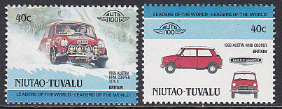 Tuvalu-Niutao #5 singles F-VF Mint Hinged * Automobiles