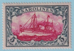 CAROLINE ISLANDS 19 YACHT MINT LIGHTLY HINGED OG*  NO FAULTS  VERY FINE! CWX