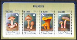 Sao Tome and Principe 2014 Mushrooms sheet MNH