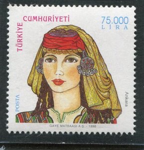 Turkey 1998 TRADITIONAL WOMEN'S 1 value Ankara 75.000