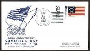 U.S.A. Postal History - USS Bennington CVS-20 (1968) Cover