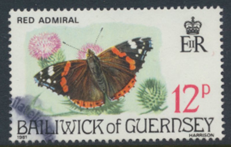 Guernsey  SG 227  SC# 219  Butterflies  First Day of issue cancel see scan