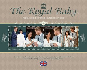 YEAR 2020-ANTIGUA - ROYAL BABY         4V complet set    MNH ** T