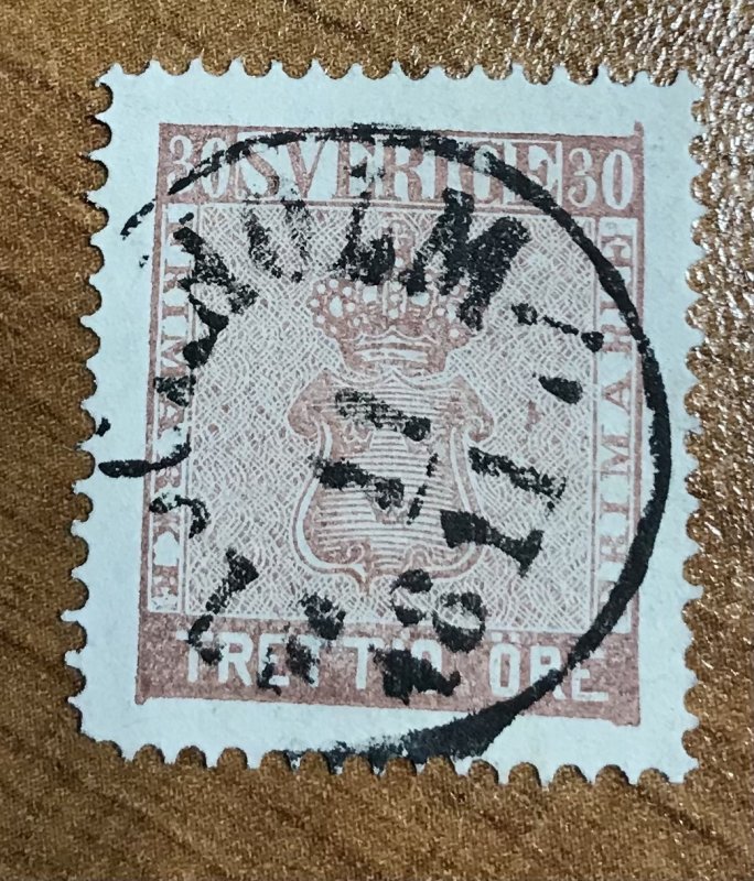 Sweden Scott #11 used XF SON CDS (Facit #11)