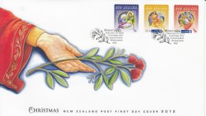 New Zealand NZ 2012 FDC Christmas 3v Self-Adhesive Set Cover Mary Joseph Jesus