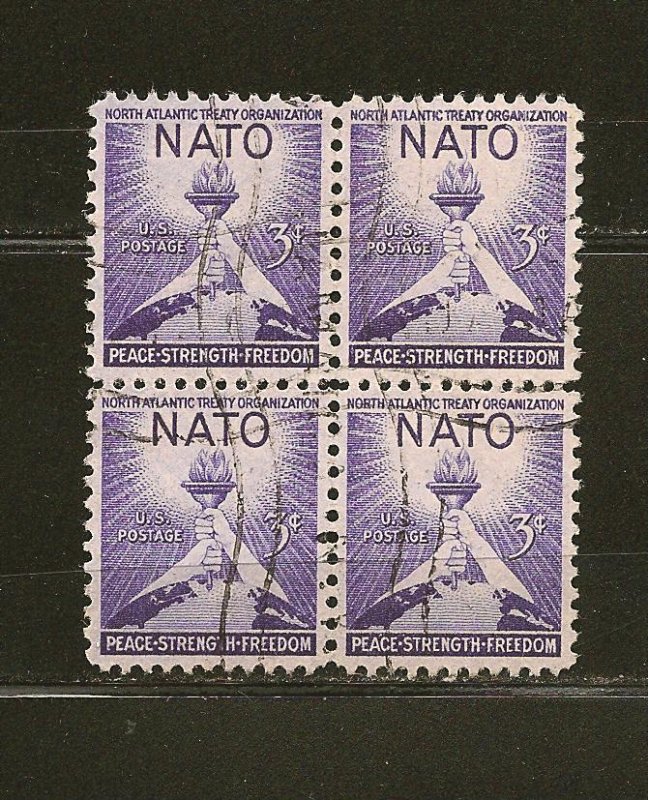 USA 1008 NATO Block of 4 Used