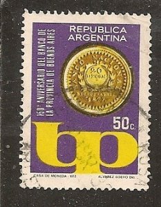 Argentina   Scott   998   Coin     Used