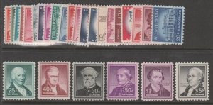 U.S. Scott Scott #1030-1053 Liberty Stamps - Mint Set