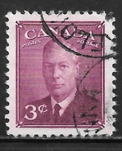 Canada 286: 3c George VI, used, F-VF