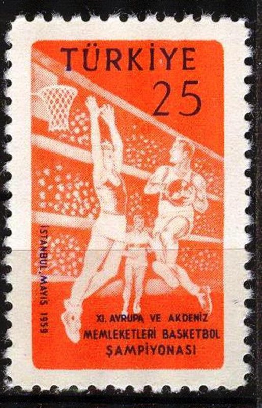 Turkey 1959 Basketball European Championship Mi 1626 MNH