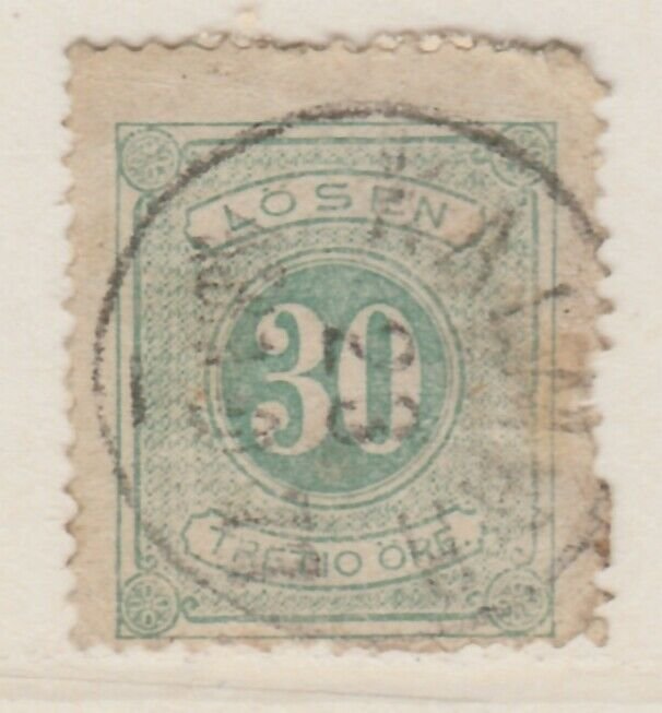 Sweden Postage Due 1874-86 30o Perf 14 Fine Used A13P19F148