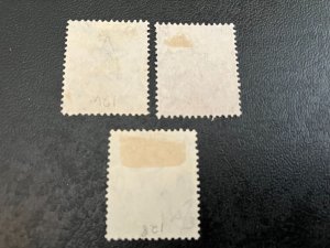 India Scott 126-28 Used