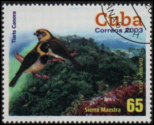Cuba 4340 - Cto - 65c Cuban Grassquit (2003) (cv $1.75)