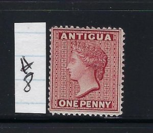 ANTIGUA SCOTT #8 1873-79 1P (LAKE)  - WMK 1- PERF 14 - MINTLIGHT HINGED