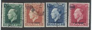 GREECE SC# 484-7 F-VF U 1946