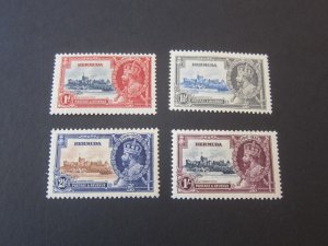 Bermuda 1935 Sc 100-103 Silver Jubilee set MH
