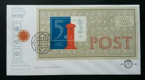 Holland Postbox 1999 Netherlands Mailbox Pillarbox Postal Service (ms FDC)