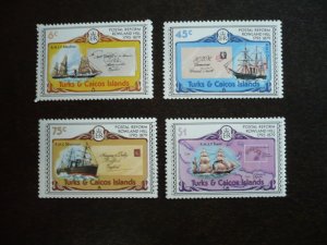 Stamps-Turks & Caicos- Scott# 391,393-395-Mint Never Hinged Part Set of 4 Stamps