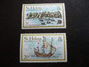 Stamps - St. Helena - Scott# 318, 323 - Mint Never Hinged Part Set of 2 Stamps