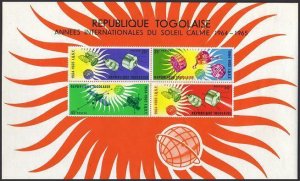 Togo 500-505,505a,MNH.Michel 446-451,Bl.17. Quiet Sun Year IQSY-1964.Satellites.