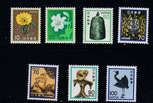 Japan # 1422-1426, 1428-1429, Definitive Issues, Mint NH, 1/3 Cat.